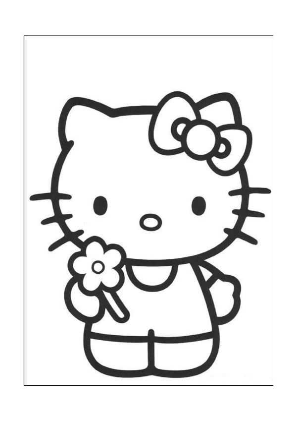 Hello Kitty Kleurplaten Voor Kinderen Kleurplaat En Afdrukken Tekenen Nº 4 Hellokitty