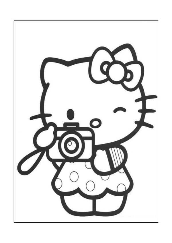 Hello Kitty Kleurplaten Voor Kinderen Kleurplaat En Afdrukken Tekenen Nº 10 Hellokitt