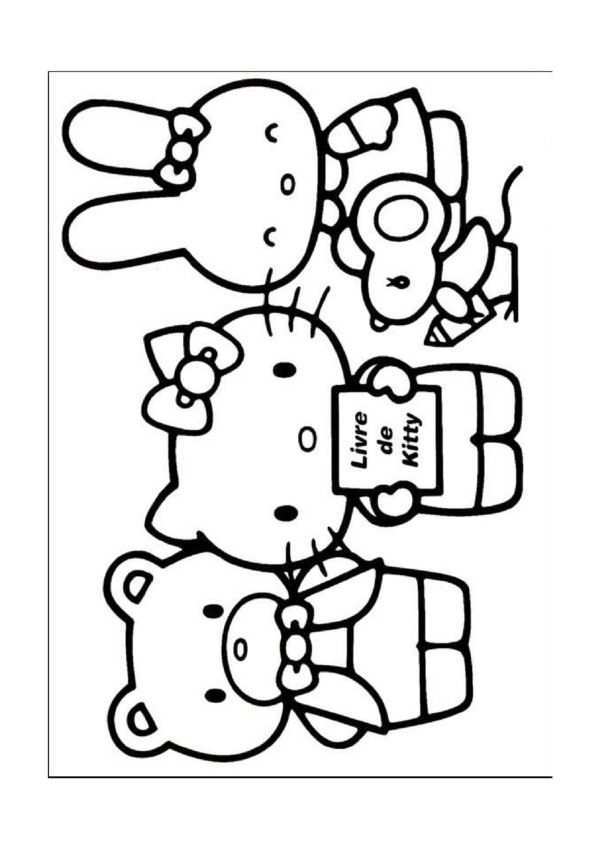 Hello Kitty Kleurplaten Voor Kinderen Kleurplaat En Afdrukken Tekenen Nº 23 Kleurplat