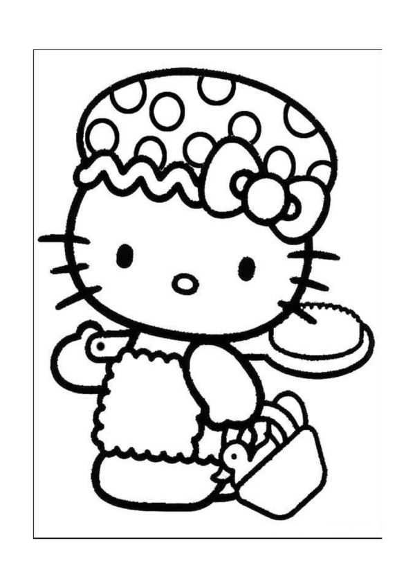 Hello Kitty Kleurplaten Voor Kinderen Kleurplaat En Afdrukken Tekenen Nº 19 Desenho D
