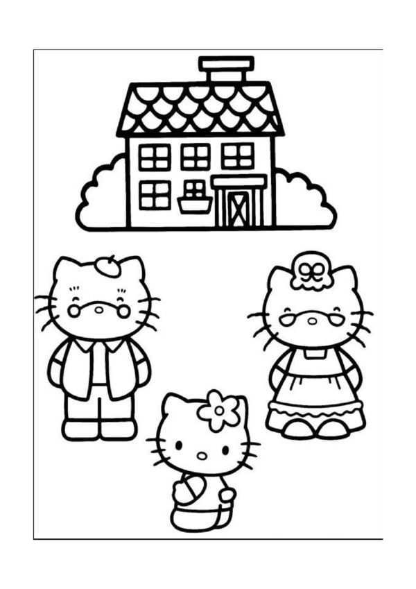 Hello Kitty Kleurplaten 7 Kleurplaten Voor Kinderen Hello Kitty Kleding Kleurplaten