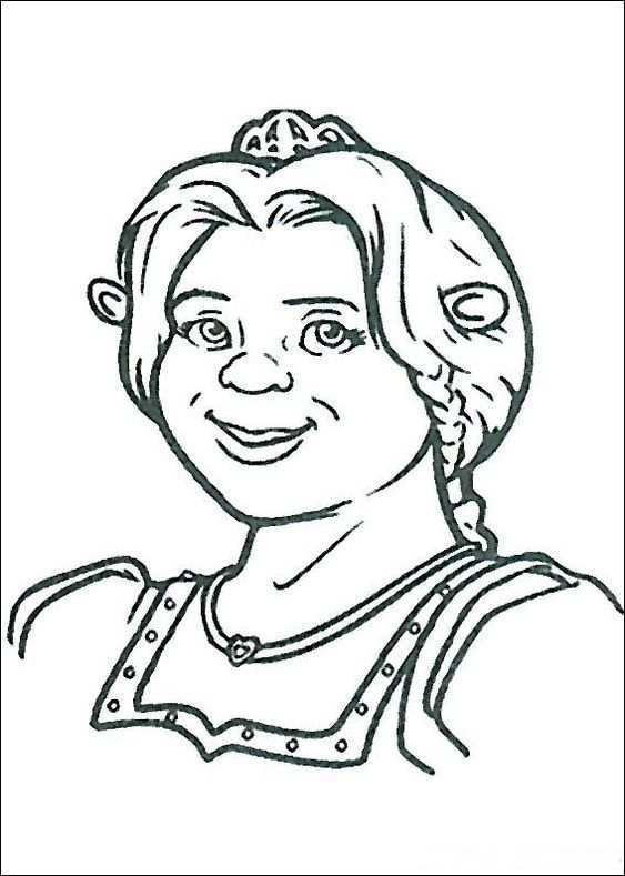 Prinses Fiona Kleurplaten Shrek