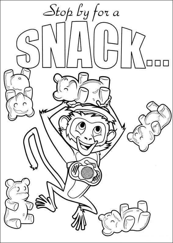 Coloring Page Cloudy With A Chance Of Meatballs Kids N Fun Cool Coloring Pages Colori