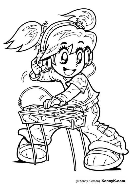 Kleurplaat Dj Afb 20078 Graffiti Characters Coloring Pages Cute Coloring Pages