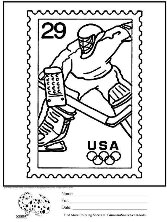 Hockey Coloring Pages For Kids 5631 Pics To Color