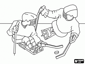Sledgehockey Is Een Sport Voor Sporters Met Een Lichamelijke Handicap Kleurplaat Sport Ijshockey Kleurplaten