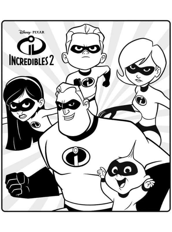 Kids N Fun Com Coloring Page Incredibles 2 Incredibles 2 Disney Coloring Pages Cartoo