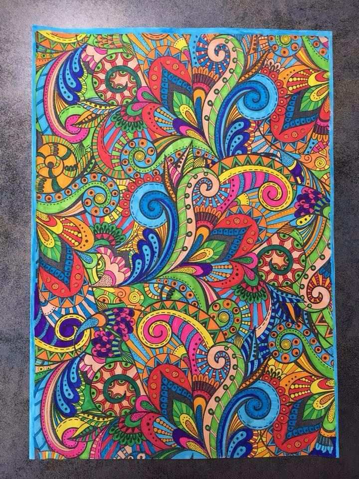 Color Plus Zeeman Volwassenen Kleuren Tangle Art Art Zentangle Patterns