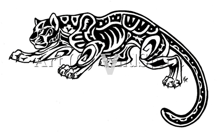 Aztec Jaguar Tattoo Mayan Tattoos Jaguar Tattoo Aztec Tribal Tattoos