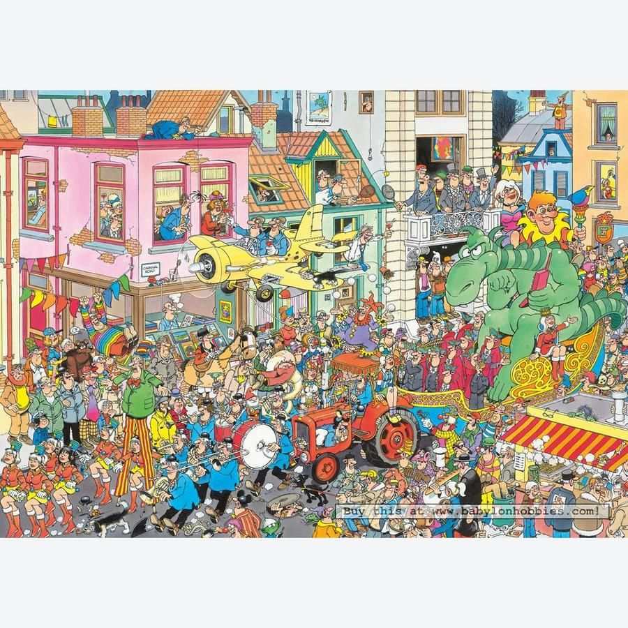 Jan Van Haasteren Carnaval Puzzle Art Cartoon Art Styles Vintage Drawing