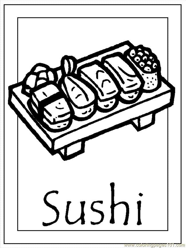 Japan 005 Sushi Coloring Pages Japanese Culture For Kids Japan For Kids Japan Map Japan Crafts