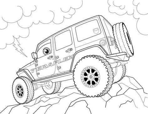 Free Jeep Coloring Pages To Print Http Procoloring Com Free Jeep Coloring Pages To Pr