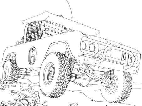 Jeep Off Road Coloring Page Off Road Car Car Coloring Pages Cars Coloring Pages Truck