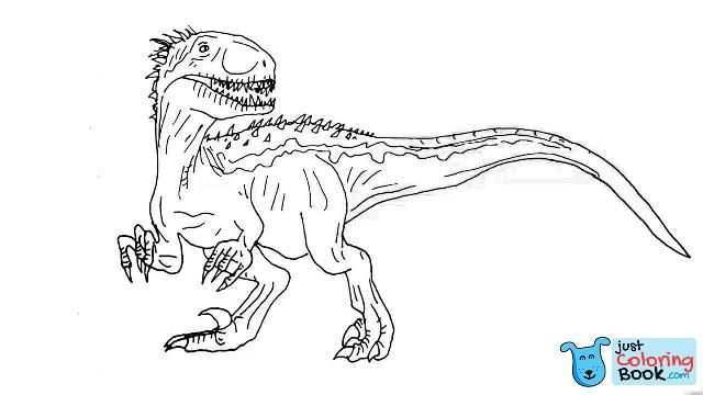 Indoraptor Coloring Pages Coloring Pages Intended For Indoraptor Coloring Pages Dinos