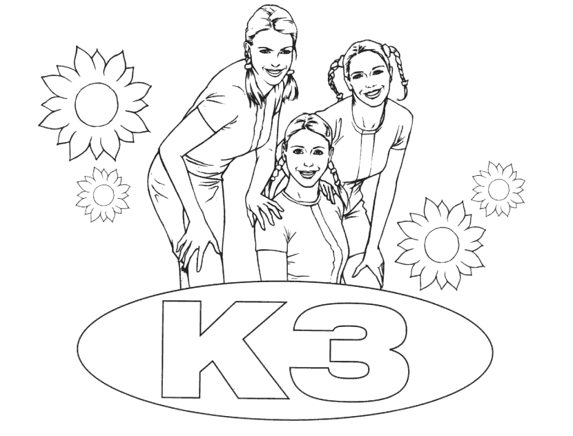 K3 Gif 830 632 Kleurplaten Knutselen Voor Kinderen Voor Kinderen