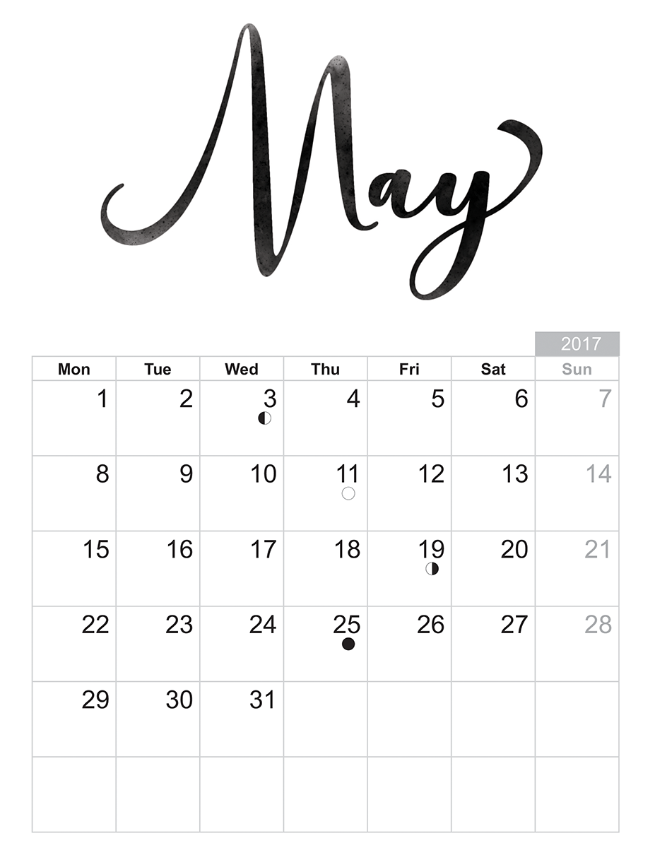 2017 Calendar Kalender