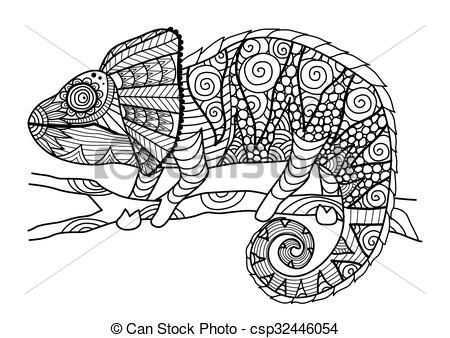 Afbeeldingsresultaat Voor Kameleon Tekening Kameleon Kleurplaten Tekenen