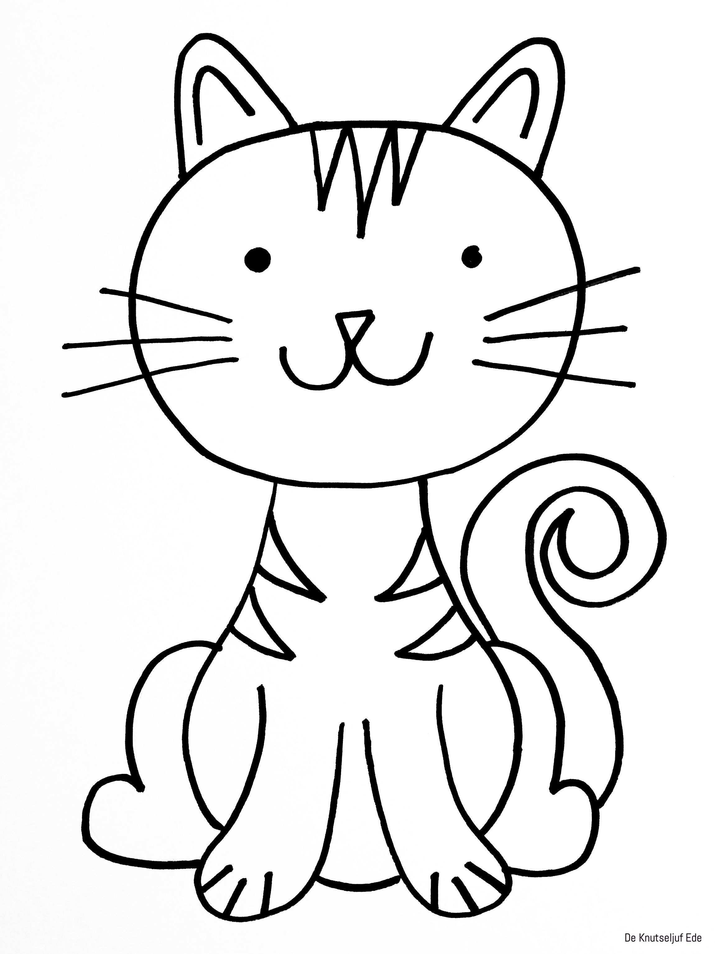 Pin Op Katten Tekening