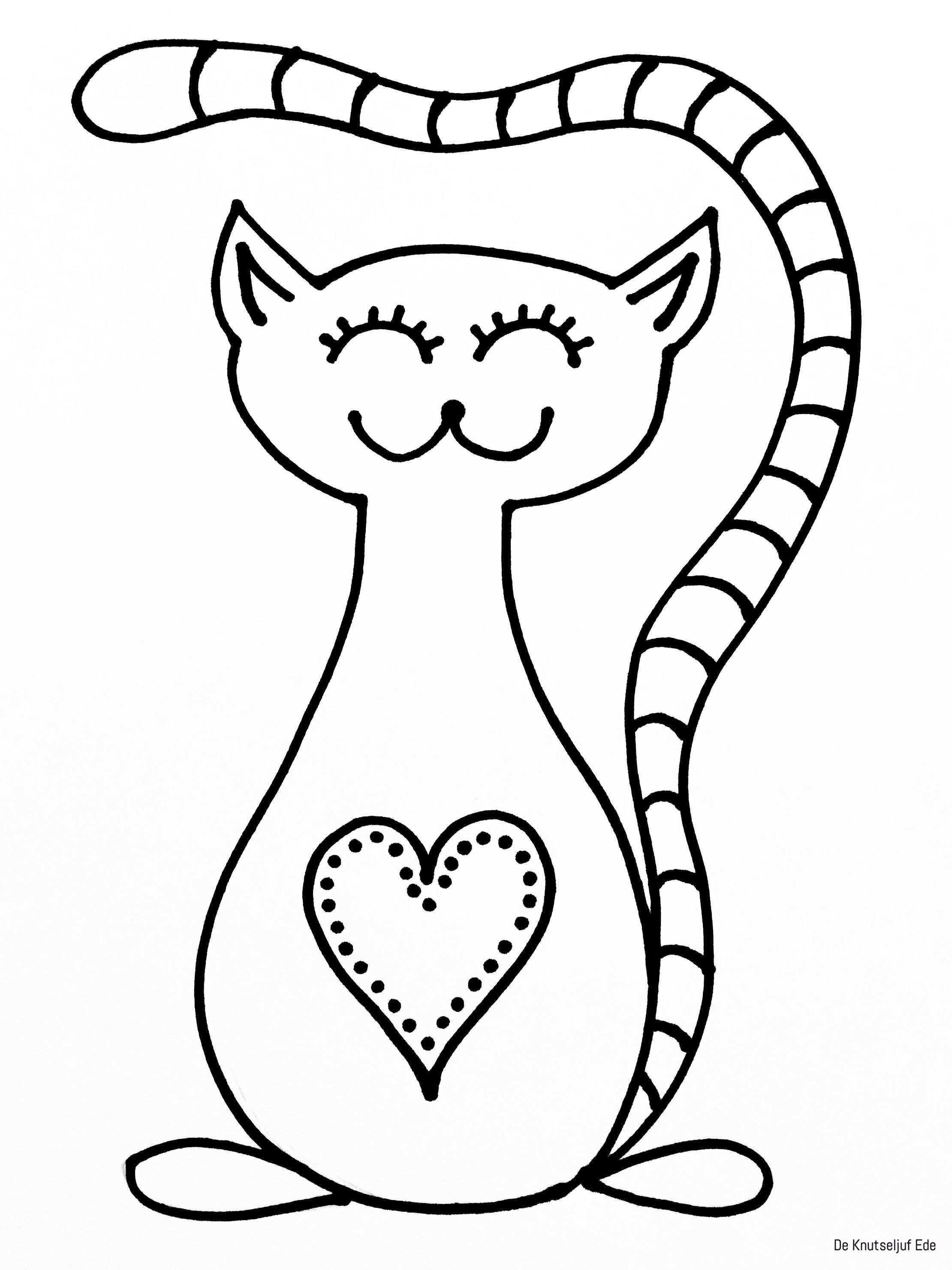 Pin Op Katten Tekening