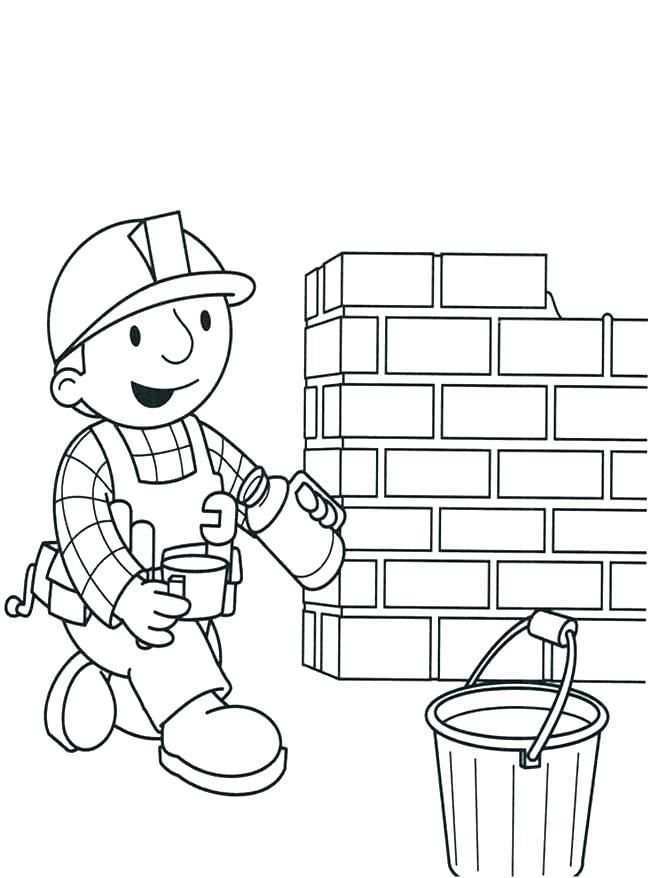 Katy Perry Coloring Page Pages Printable Bob The Builder For Kids Bouw Thema Bouw Ver