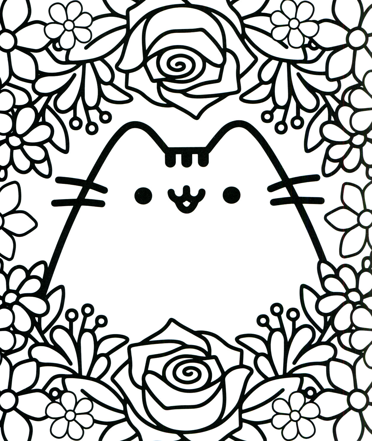 Pusheen Coloring Book Pusheen Pusheen The Cat Pusheen Coloring Pages Cute Coloring Pa