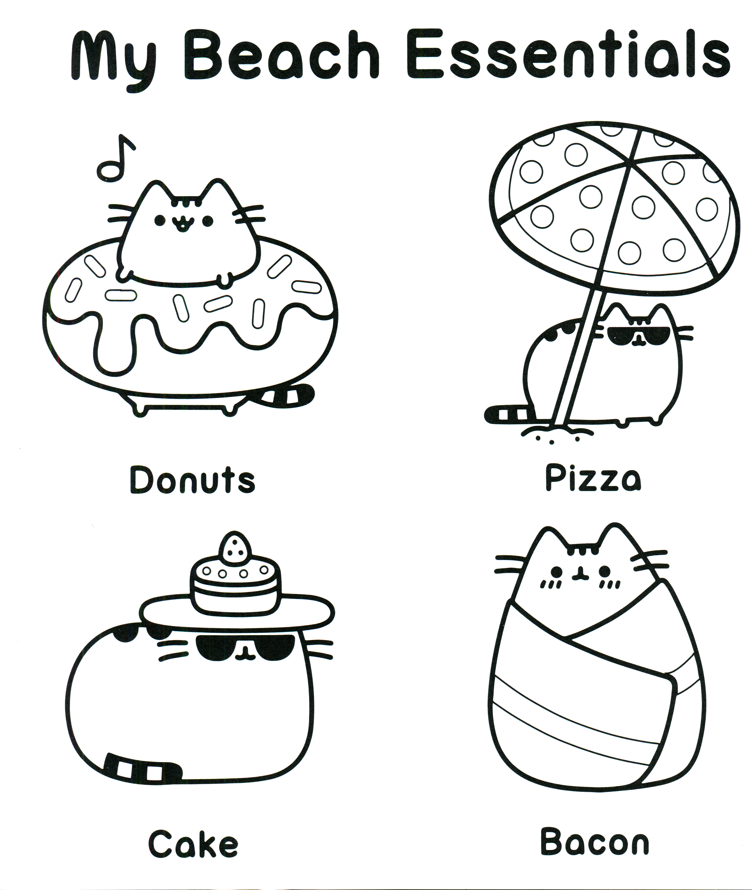 Pusheen Coloring Book Pusheen Pusheen The Cat Pusheen Coloring Pages Cat Coloring Pag