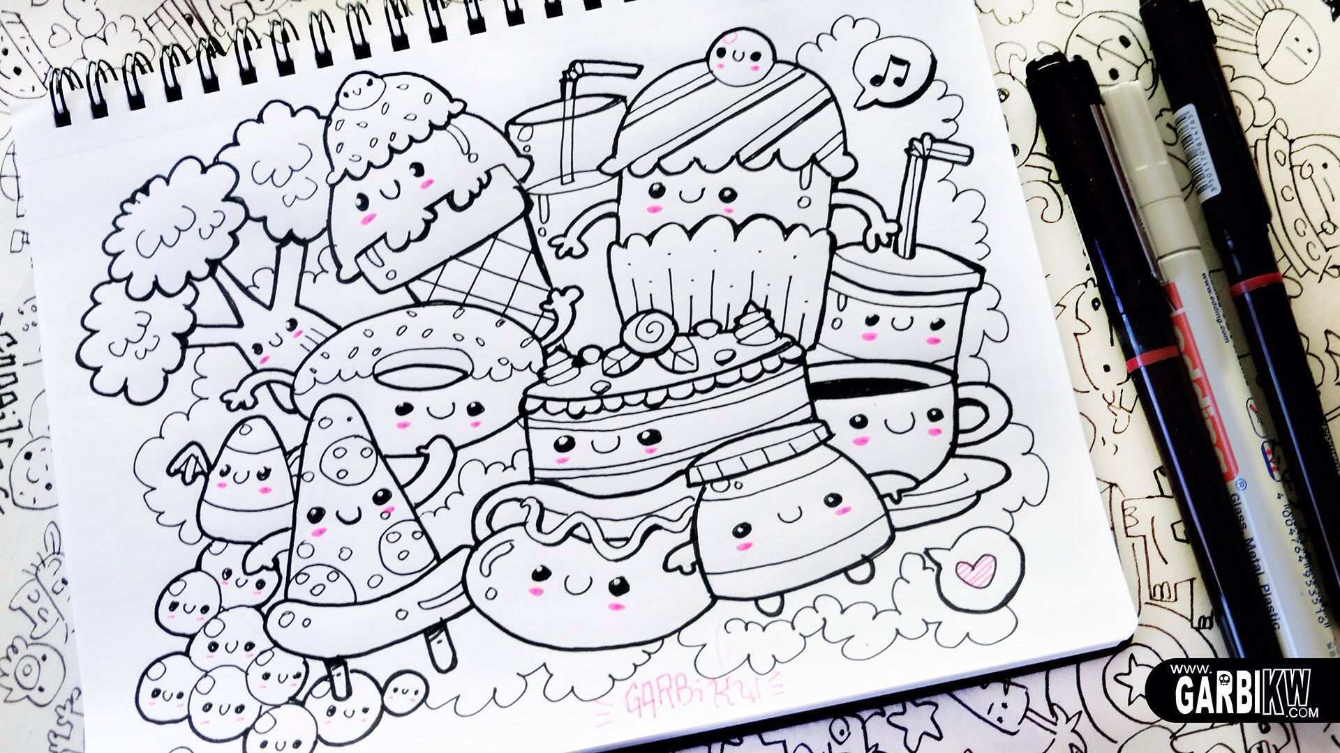 Doodle Food Om Te Tekenen Tekenen Kawaii Tekeningen Doodles