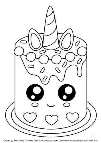 25 If You Are Looking For Unicorn Cake Coloring Pages You Ve Come To The Right Place