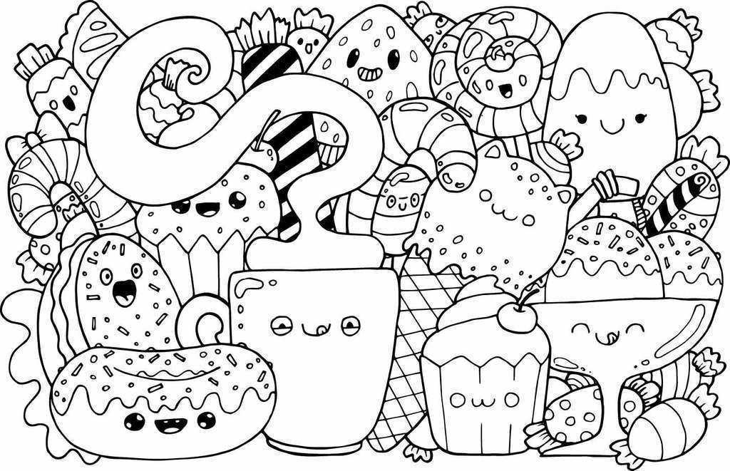 Dibujos Kawaii Colorear Cute Doodle Art Doodle Art Drawing Cute Coloring Pages