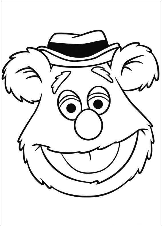 Colouring Page Fozzie Kleurplaat En Zo Kleurplaten De Muppets Muppet Babies