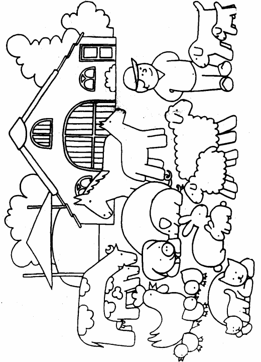 Farm Animal Coloring Page 4 Crafts And Worksheets For Preschool Toddler And Kindergar