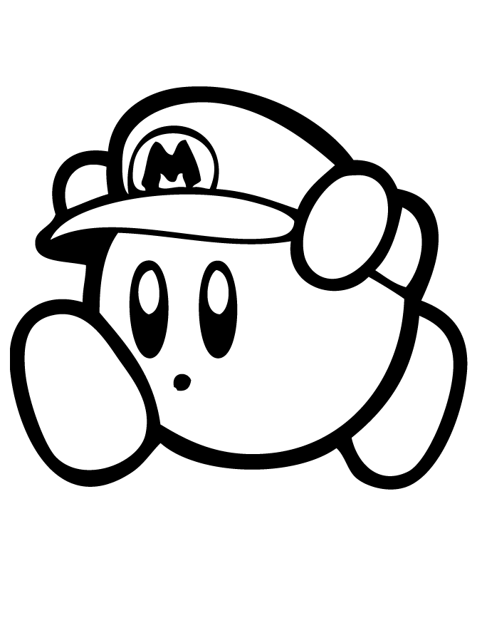 Coloring To Print Famous Characters Nintendo Kirby Number 84981 Kleurplaten Dingen Om