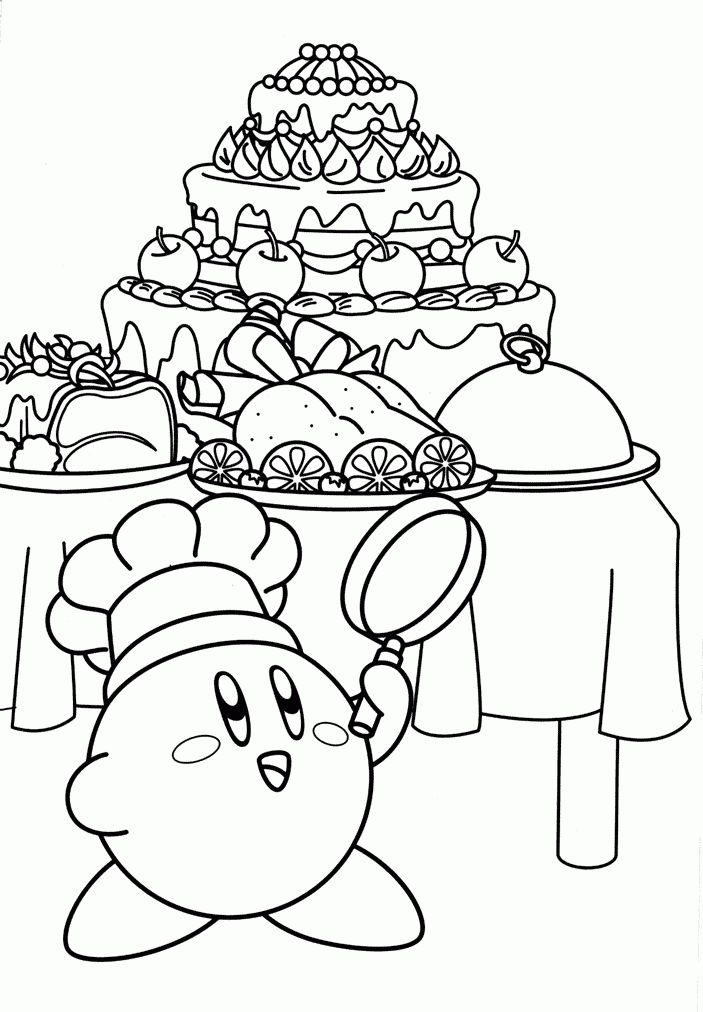 Kirby Coloring Page Kleurplaten