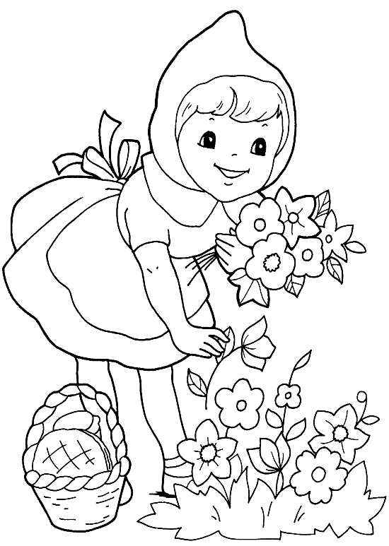 Little Red Riding Hood Coloring Pages Cartoon Coloring Pages Little Red Riding Hood C