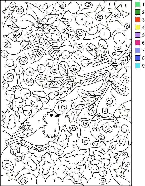 Nicole S Free Coloring Pages Color By Number Winter Coloring Page Kleuren Met Nummers