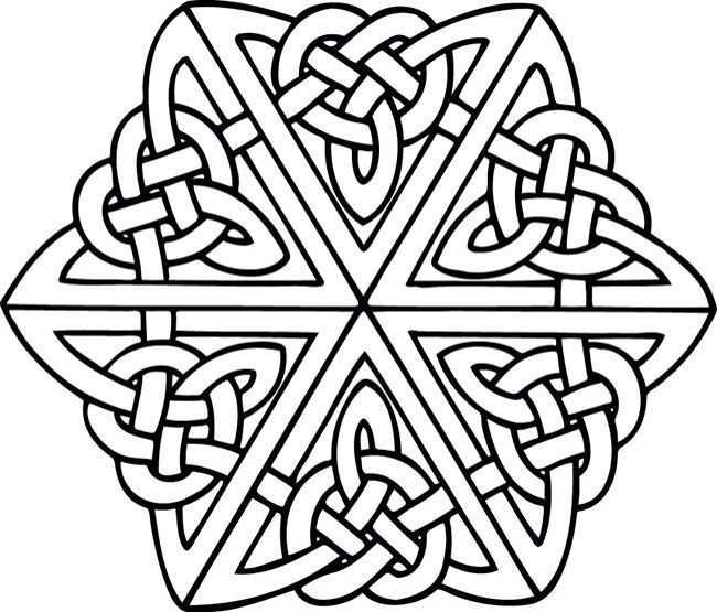 Makkelijk Mandala Kleurplaten Keltische Symbolen Keltische Knopen