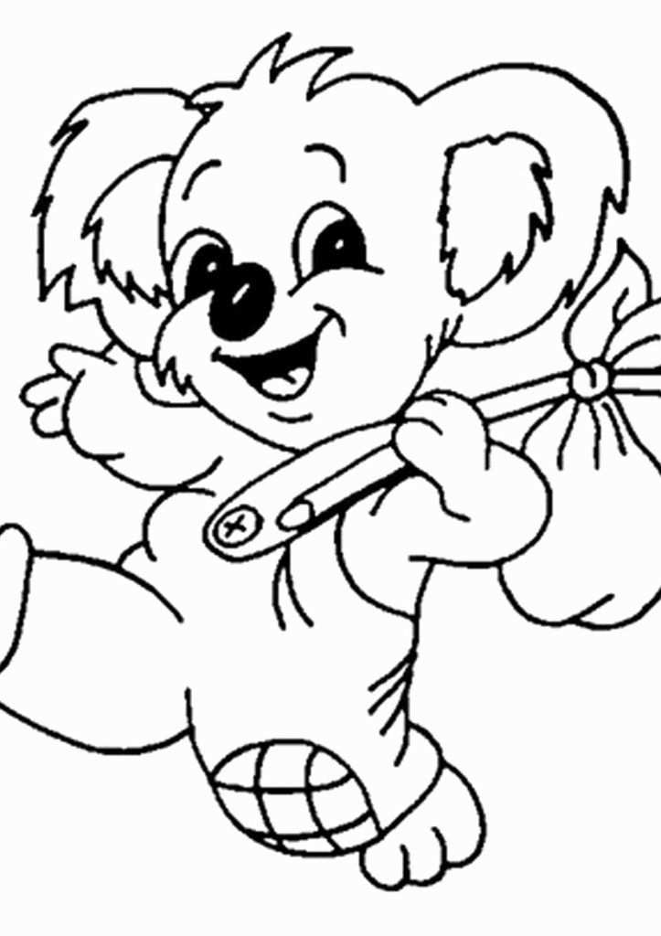 Koala Bear Coloring Page Lovely Free Cartoon Koala Download Free Clip Art Free Bear C