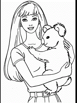 Epingle Par Valerie Sagnier Sur Kleurplaten Coloriage Barbie Ours A Colorier Coloriag