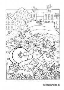 Kleurplaat Koningsdag Voor Kleuters 2 Kleuteridee Nl The Kings Day Coloring Coloring