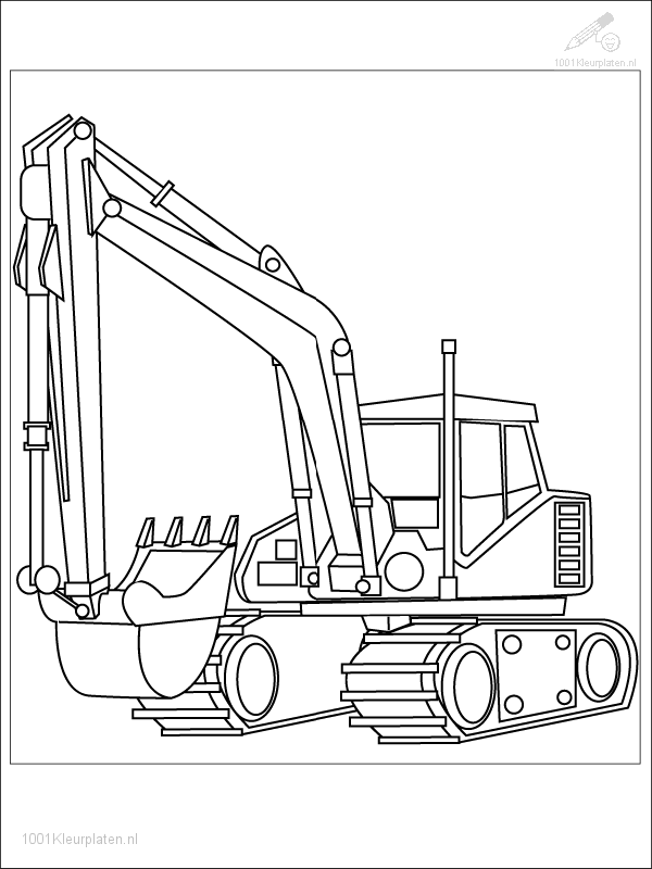 Kleurplaat Graafmachine Truck Coloring Pages Coloring Pages Firetruck Coloring Page