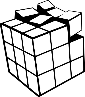 Openclipart Vectors Pixabay 349 Rubik S Cube Kubussen Kleurplaten