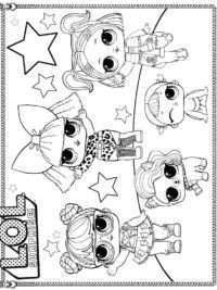 Leuk Voor Kids Lol Dolls Coloring Pages Cheer Captain