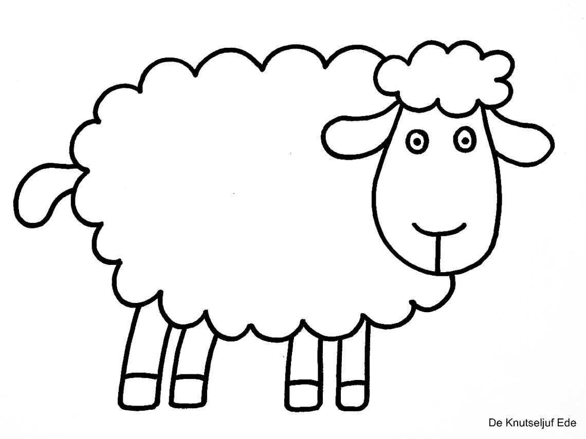Coloring Sheep Spring Tinkering Creative Coloringpages Coloringpage De Knutseljuf Ede Sheep Art Sheep Sheep And Lamb