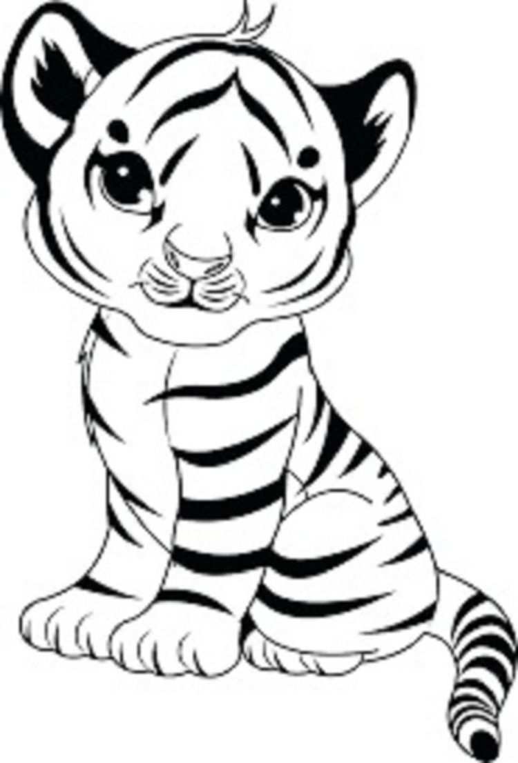 Baby Tiger Coloring Pages Check More At Http Coloringareas Com 2625 Baby Tiger Coloring Pages Dierlijke Schilderijen Coole Tekeningen Baby Tijgers
