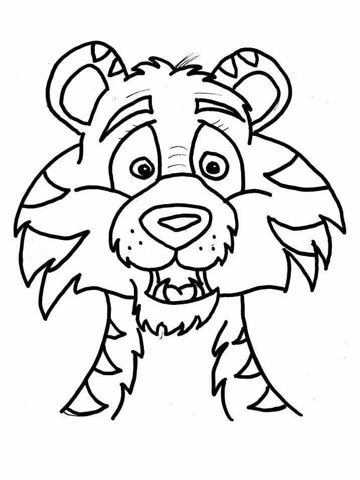 Kids N Fun Coloring Page Tigers Tigers Dieren Kleurplaten Kleurplaten Tijger