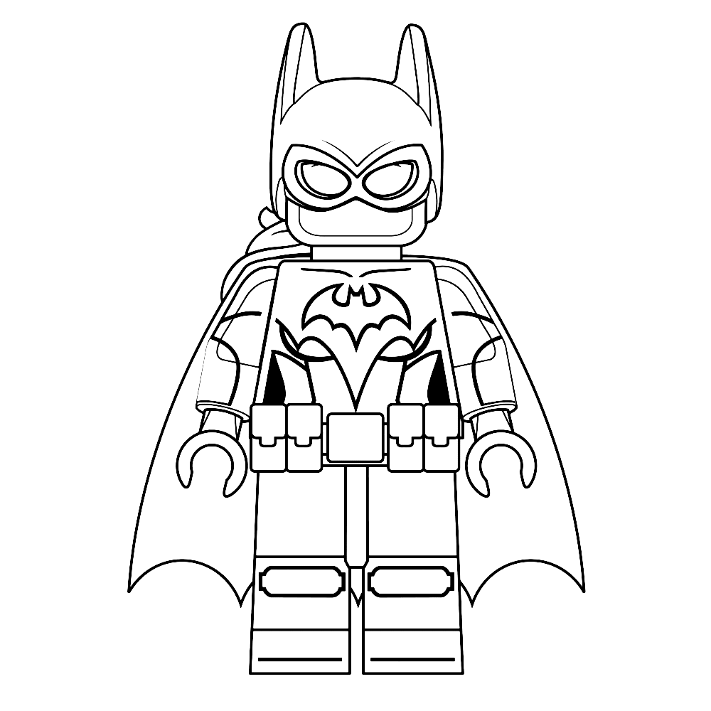 Leuk Voor Kids Batgirl Lego Kleurplaten Gratis Kleurplaten Kleurboek