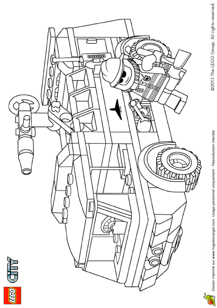 Coloriage Lego City Camion De Pompier Tout Terrain Coloriage Lego Image Coloriage Col