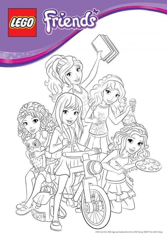 Download Or Print This Amazing Coloring Page Coloring Pages Lego Friends Birthday Par