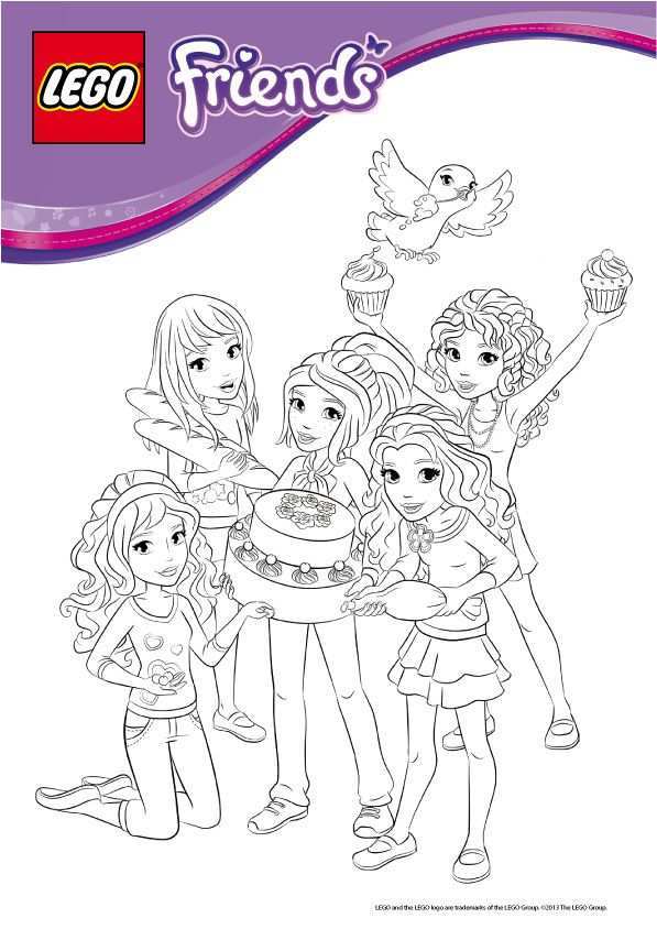 Coloriage Lego Friends A Imprimer Lego Friends Birthday Party Lego Friends Lego Frien