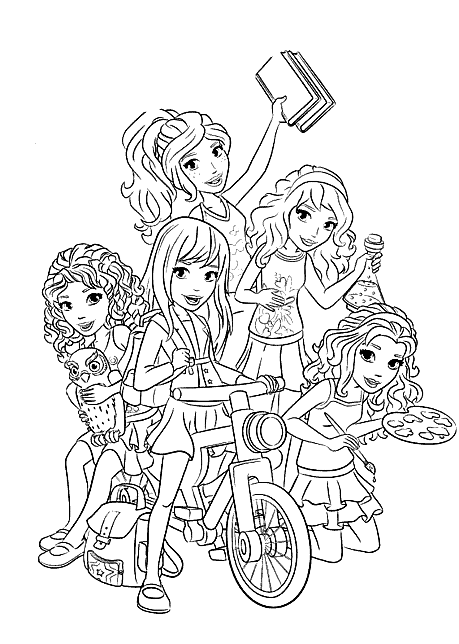 Lego Friends All Coloring Page For Kids Printable Free Lego Friends Lego Coloring Pag